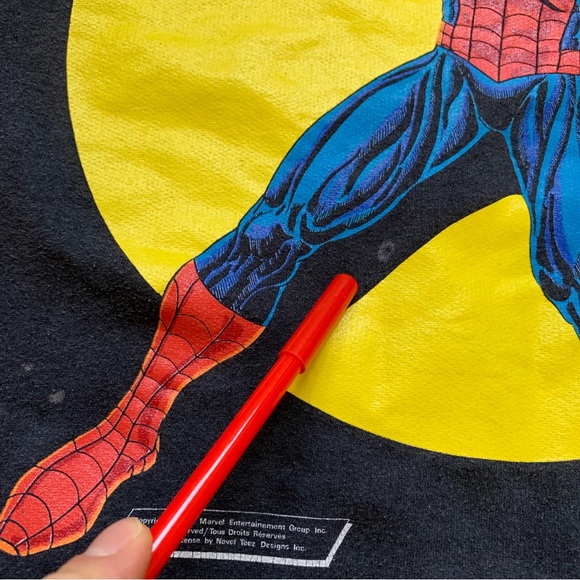 Vintage 1989 Spider-Man Crewneck Novel Teez - Picture 9 of 9